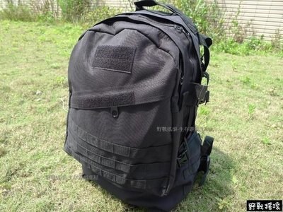 【野戰搖滾-生存遊戲】美軍3D戰術攻擊背包、突擊包(黑色) 登山背包 勤務背包