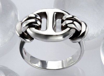 【創銀坊】威尼斯 極簡 925純銀 戒指 北歐 經典 簡約 設計 復古 普普風 喬治傑生 馬蹄鐵 戒子 (R-4102)