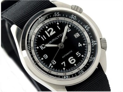 HAMILTON 漢米爾頓 手錶 機械錶 41mm Khaki 飛行錶 H76455933