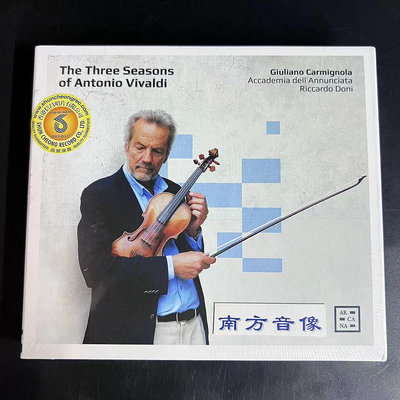 現貨A550 維瓦爾第 小提琴協奏曲 三季 Carmignola 卡米諾拉 3CD