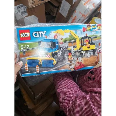 特賣-樂高LEGO 60152城市系列清掃車和挖掘機2017兒童益智智力拼接 收