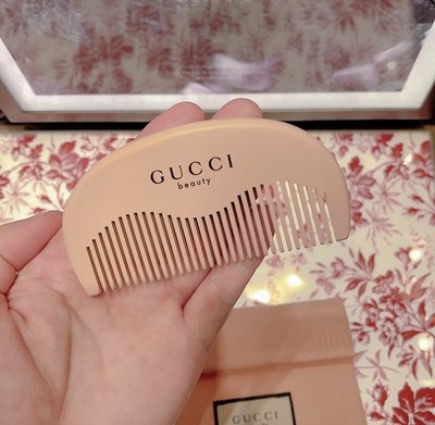 現貨熱銷-【禧記】Gucci/古馳粉色中號梳子FY21專柜正品小粉梳送禮推薦木梳