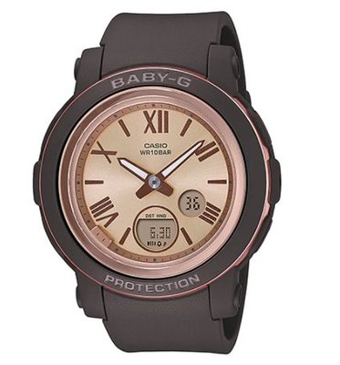 【萬錶行】CASIO BABY G輕巧簡潔 優雅精緻羅馬時刻雙顯錶款 BGA-290-5A