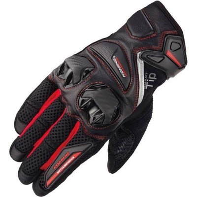 Komine Gk234 保護皮革網狀手套 (智能提示) 夏季新款手套騎行手套碳纖維手套-master衣櫃4