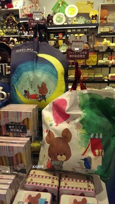 ***日本帶回***the bears school小熊學校可愛JACKIE傑琪東京車站店限定版購物袋(2款分售)♪♪♪