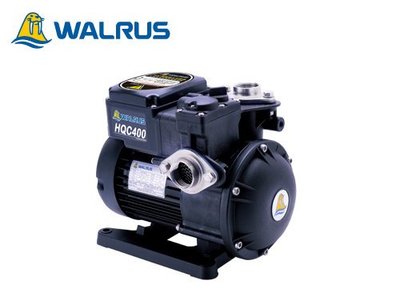 【 川大泵浦 】 WALRUS 保固二年 HQC400B 1/2HP順水流控加壓馬達 管內不蓄壓 水質好 免運費