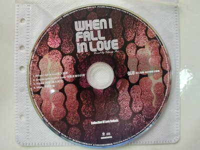 二手宣傳CD~張菲（When I fall in love)只有4首歌，保存良好，市面上買不到