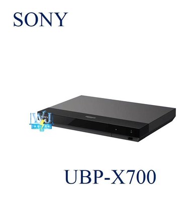 ☆可議價【暐竣電器】SONY 新力 UBP-X700 當代設計 4K 藍光 DVD 撥放器 另BDP-S5500