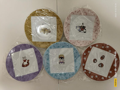 Noritake日本皇室瓷器 日式幸運紋-五入盤組 食盤 甜品盤