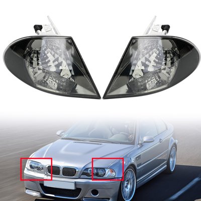 BMW 3 Series E46 99-01 Gray 灰色方向燈角燈-極限超快感
