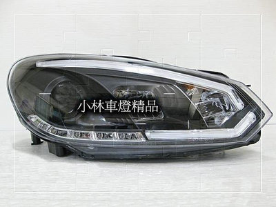 全新外銷件 GOLF 6 GTI TDI DRL 日行燈 定位燈 光條式 魚眼 LED 黑框大燈 特