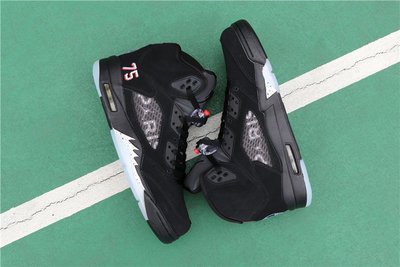 Air Jordan 5 “PSG”黑白 休閒運動 籃球鞋 AV9175-001 男鞋