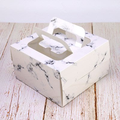 大理石紋 四吋 紙盒 蛋糕紙盒  生日蛋糕盒 蛋糕盒 包裝盒 外帶盒