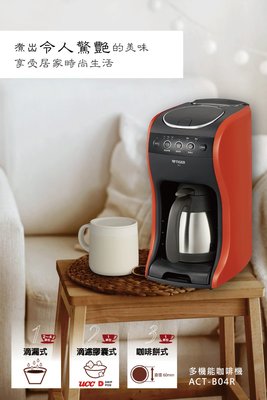 ☎【立光空調】【虎牌TIGER ACT-B04R】虎牌美式蒸汽滴漏自動咖啡機