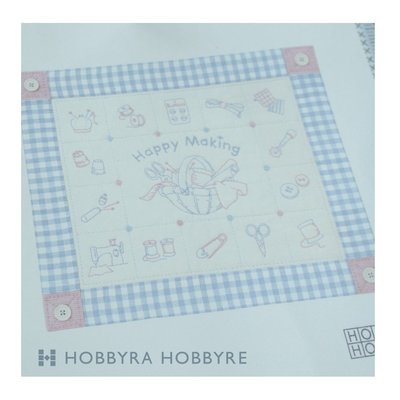 日本 Hobbyra Hobbyre 刺繡壁飾 HAPPY MAKING