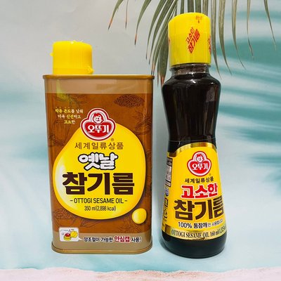 韓國 不倒翁 100%純芝麻油 160ml 玻璃瓶裝(圖右)