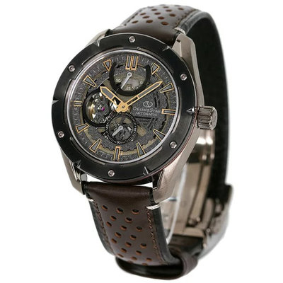 預購 ORIENT STAR RK-AV0A04B 東方錶 43mm 機械錶 黑色面盤 咖啡色皮錶帶 男錶女錶