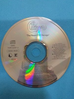 [魔碟] 1989.T113 飛碟版 Chicago 芝加哥合唱團 THE HEAR OF CHICAGO ~CD光碟