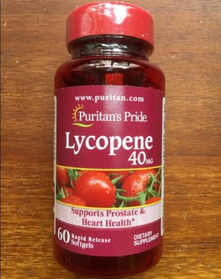 代購美國原裝puritan番茄紅素軟膠囊40mg60粒男士保健備孕前-列腺