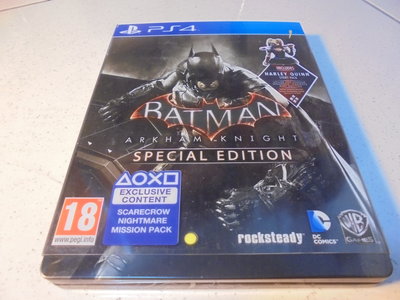 PS4 蝙蝠俠-阿卡漢騎士 Batman:Arkham Knight 鐵盒版 英文版 直購價1000元 桃園《蝦米小鋪》