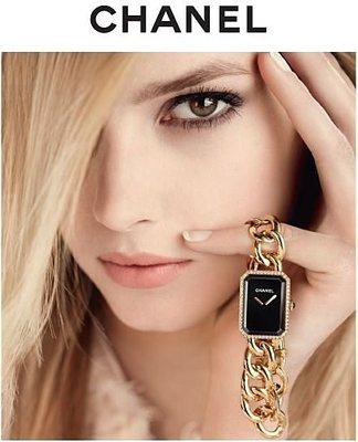 Chanel H3259 Première Ladies 28 mm 18K黃金鑲鑽腕錶