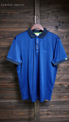 CA 德國品牌 BOSS 深藍 短袖polo衫 L號 一元起標無底價Q244