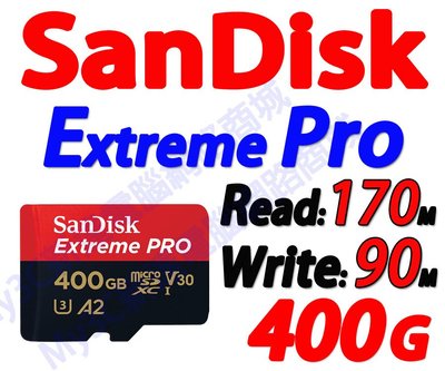 SanDisk 記憶卡 400G Extreme Pro Micro SD 400GB另有 128G GoPro