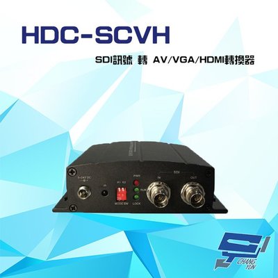 昌運監視器 HDC-SCVH 1080P SDI訊號 轉 AV / VGA / HDMI 轉換器