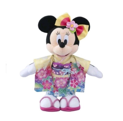 全新 日本東京迪士尼樂園 米妮和服玩偶 米妮和服娃娃 米妮新年公仔 米妮女兒節人偶 米妮和風擺飾 Minnie mouse米妮日式服裝disney resort