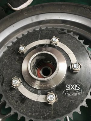 【魔速安全帽】SIXIS Gogoro2 專用 後齒輪墊片 白鐵齒盤墊片 白鐵不銹鋼材質 改善原廠公差