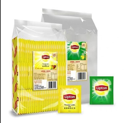 【熱賣下殺價】立頓Lipton紅茶綠茶茉莉花茶E80獨立紙包裝酒店茶包2g*80袋裝160g
