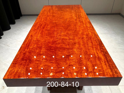 大板实木原木茶桌原木办公非洲新中式茶桌椅组合巴花 200-84-10