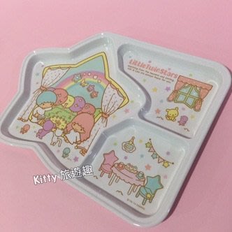 [Kitty 旅遊趣] Little Twin Stars 雙子星 兒童餐盤 安全餐具 兒童餐具 不怕破