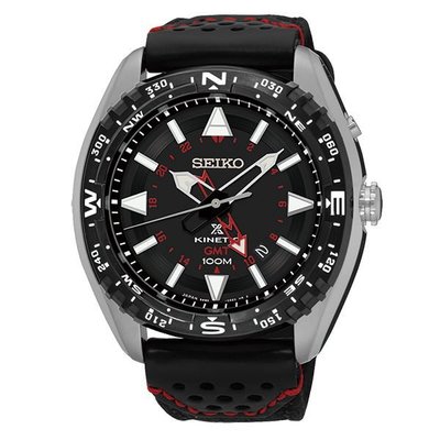 SEIKO PROSPEX 陸地奔馳紅色時尚男用腕錶-45mm/5M85-0AE0R(SUN049P2)
