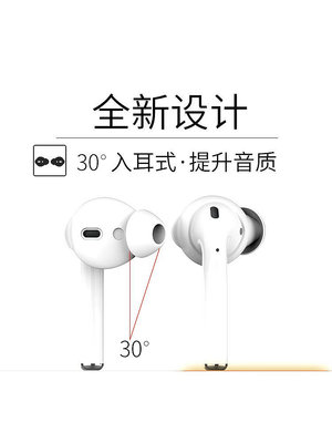 適用Apple/蘋果無線藍牙耳機套airpods防滑硅膠套1/2代防掉耳塞套華為小米半入耳式通用耳機塞軟殼保護套配件