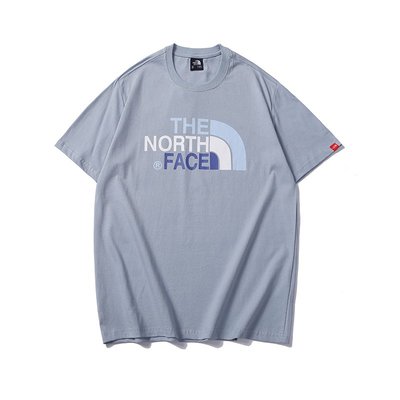 THE NORTH FACE TNF 北臉 COLORFUL LOGO TEE 灰藍色 T-SHIRT 短T 短袖T恤