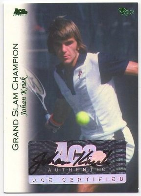 網球 2012 ACE Grand Slam 大滿貫 冠軍 已退休球星 John Kirek 限量20張綠版簽名卡 ~~