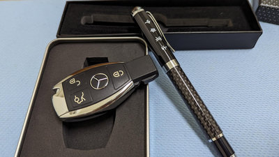 賓士 Benz 交車禮 卡崩原子筆 鑰匙型隨身碟