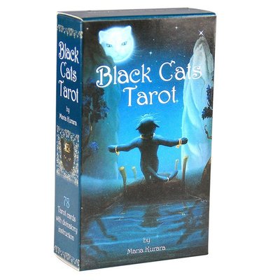 新款黑貓Black Cats Tarot Card Games 英文塔羅78張卡牌