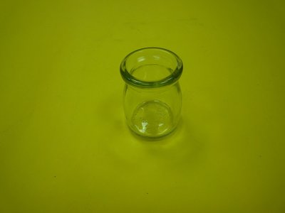 【燒錄工坊】圓短直立玻璃瓶 長:7.0公分 上寬:5.0公分 下寬:5.5公分