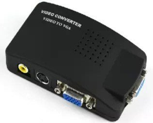【紘普】監控必備 AV轉VGA視頻轉換器S端子轉VGA AV轉VGA 監控主機接顯示器
