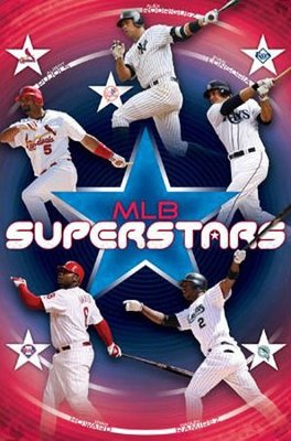 MLB超級巨星原版海報(Pujols.A-ROD.Ryan Howard )