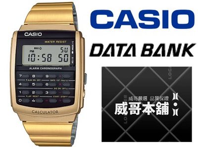 【威哥本舖】Casio台灣原廠公司貨 CA-506G-9A 全金多功能計算機錶 CA-506G