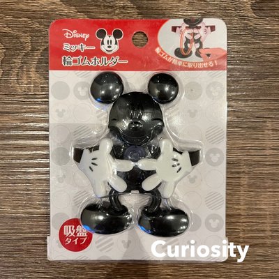 【Curiosity】日本Disney 米奇橡皮筋橡皮圈收納掛鈎吸盤式掛架 $100↘$69