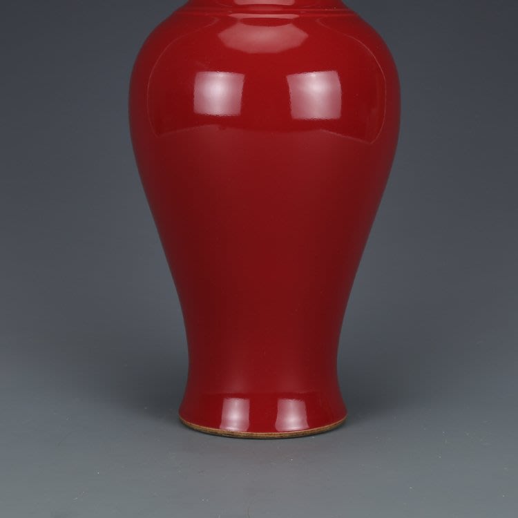 ㊣姥姥的私藏㊣大清乾隆郎紅釉觀音瓶| Yahoo奇摩拍賣