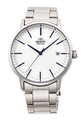 [時間達人](可議)ORIENT 東方錶 DATEⅡ系列 機械錶 鋼帶款 白色 RA-AC0E02S 刻度 原廠公司貨