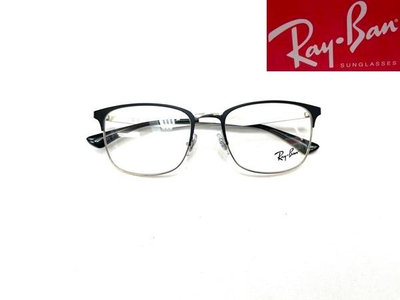 光寶眼鏡城(台南) Ray-Ban 消光黒眉架眼鏡*RB6421/2997/UXOTTICA公司貨