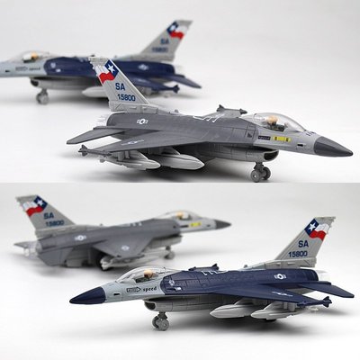 玩具合金戰鬥機噴射 F16 模型聲光迴力航空軍事飛機模型裝飾禮物