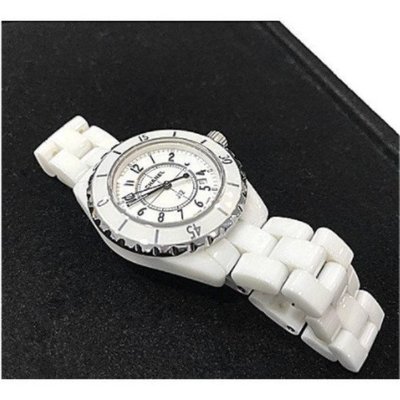 誠信二手 CHANEL 香奈兒 手錶 腕錶 J12 腕錶系列 33mm 女士 白色陶瓷 石英手錶