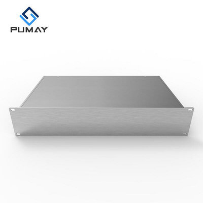 標準19英寸2U-250深平板伺服器機櫃儀表鋁機箱工業鋁機殼